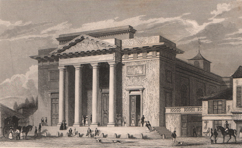 PARIS. Eglise de Saint-Philippe du Roule. BICKNELL 1845 old antique print